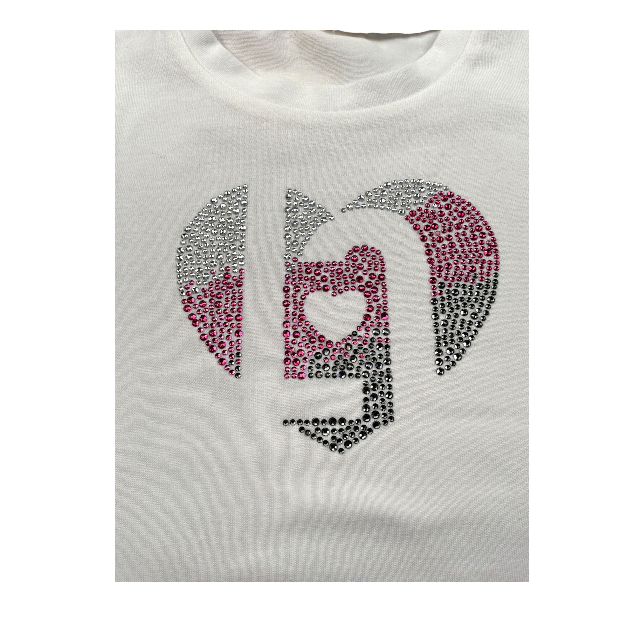 Liu Jo Shirt Girocollo tinta unita con Brillantini Bianco per Neonata KF5090N BIANCO LIU JO 