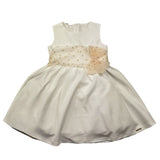 Liu Jo Abito Giromanica Tinta Unitacon Cinturino In Tulle per Bambina LA2066J BIANCO LIU JO 