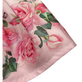 Loredana Abito Tinta Unita con Fantasia Fiori per Bambina P0101173 ROSA LOREDANA 