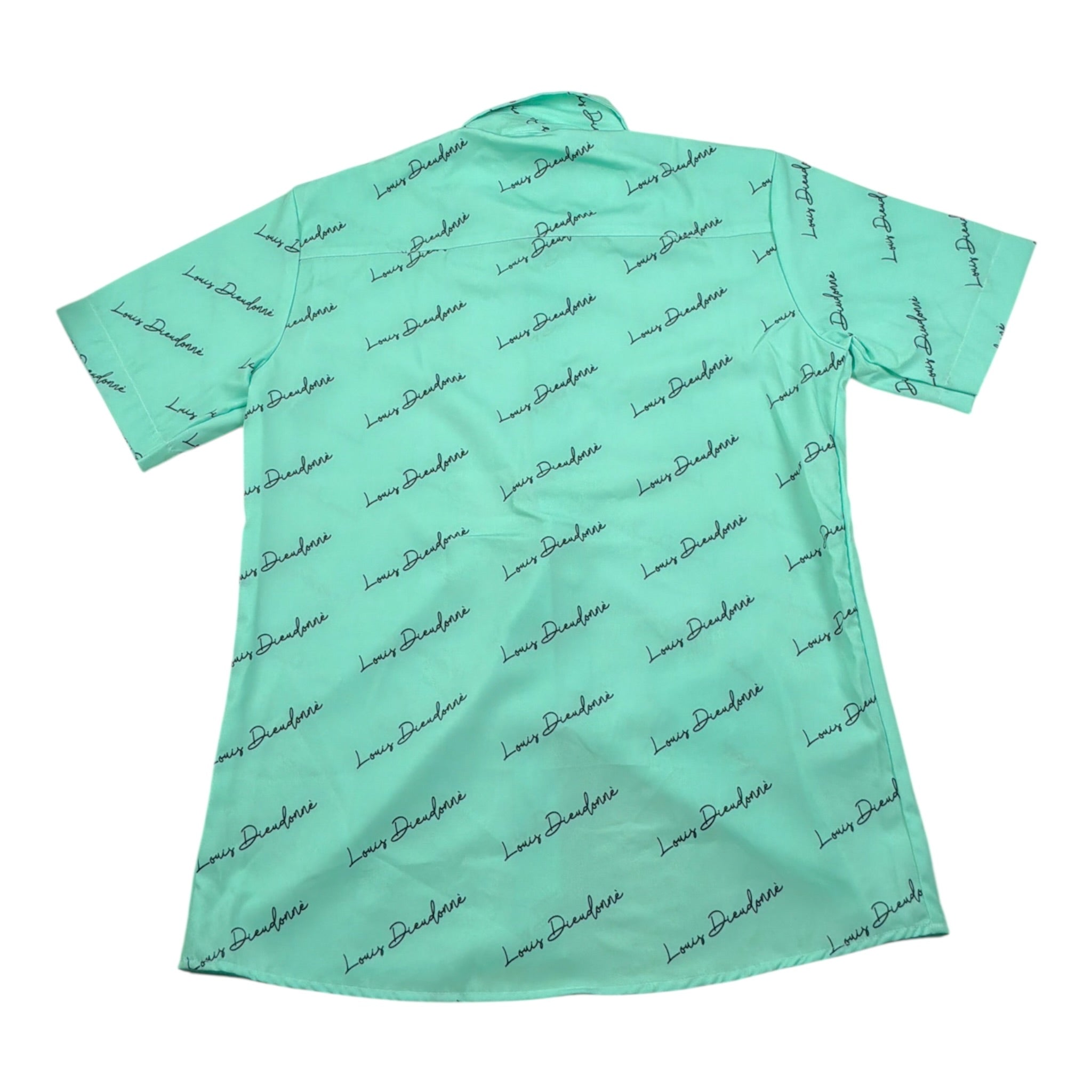 Louis Dieudonne' Camicia Bicolore con Fantasia Verde per Bambino UJRRUIIU VERDE LOUIS DIEUDONNE' 