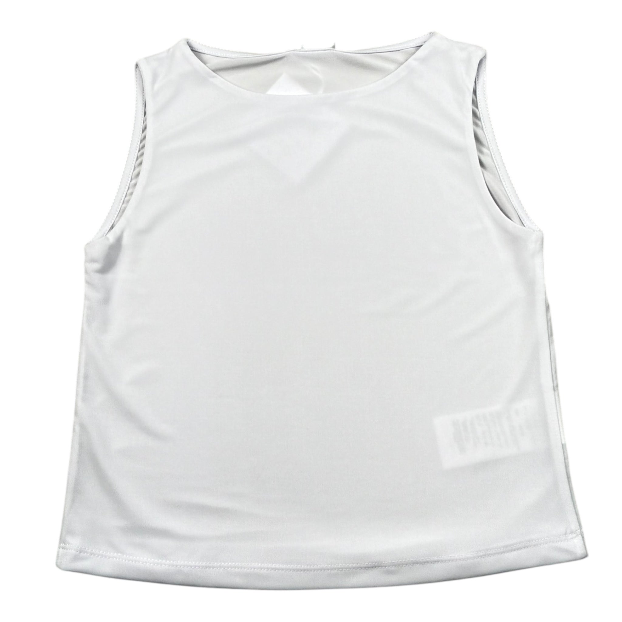 Lu Lu By Miss Grant Canotta Girocollo Tinta Unita per Bambina LL3475 BIANCO LU LU BY MISS GRANT 