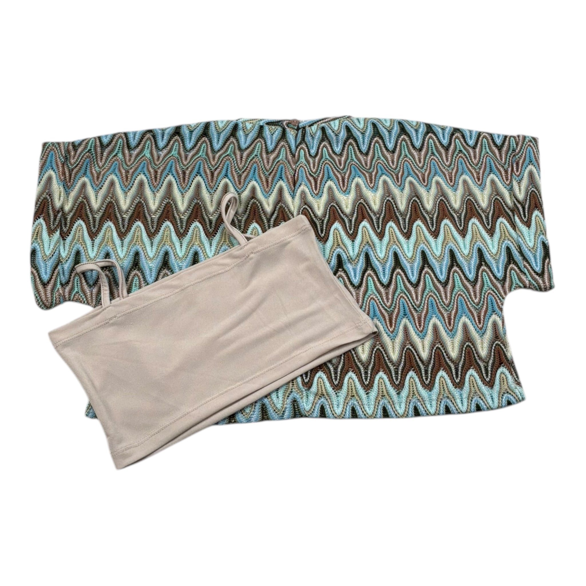 Lu Lu By Miss Grant Set T-Shirt-Top Multicolor con Fantasia per Bambina LL3494 MULTICOLOR LU LU BY MISS GRANT 
