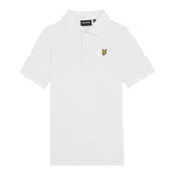 Lyle&Scott Polo Mezza Manica Tinta Unita con Logo per Bambino 48066 BIANCO LYLE&SCOTT 