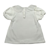 M+E' T-Shirt tinta unita con Colletto Bianco per Neonata UE1773NXX BIANCO M+E' 