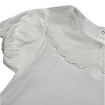 M+E' T-Shirt tinta unita con Colletto Bianco per Bambina UE1773XX BIANCO M+E' 