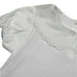 M+E' T-Shirt tinta unita con Colletto Bianco per Bambina UE1773XX BIANCO M+E' 