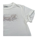M+E' T-Shirt Girocollo tinta unita con Brillantini Bianco per Bambina UE1817X BIANCO M+E' 