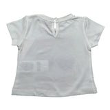 M+E' T-Shirt Girocollo tinta unita con Stampa Panna per Bambina UE1860JXX PANNA M+E' 