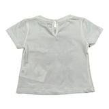 M+E' T-Shirt Girocollo tinta unita con Stampa Bianco per Neonata UE1860X BIANCO M+E' 