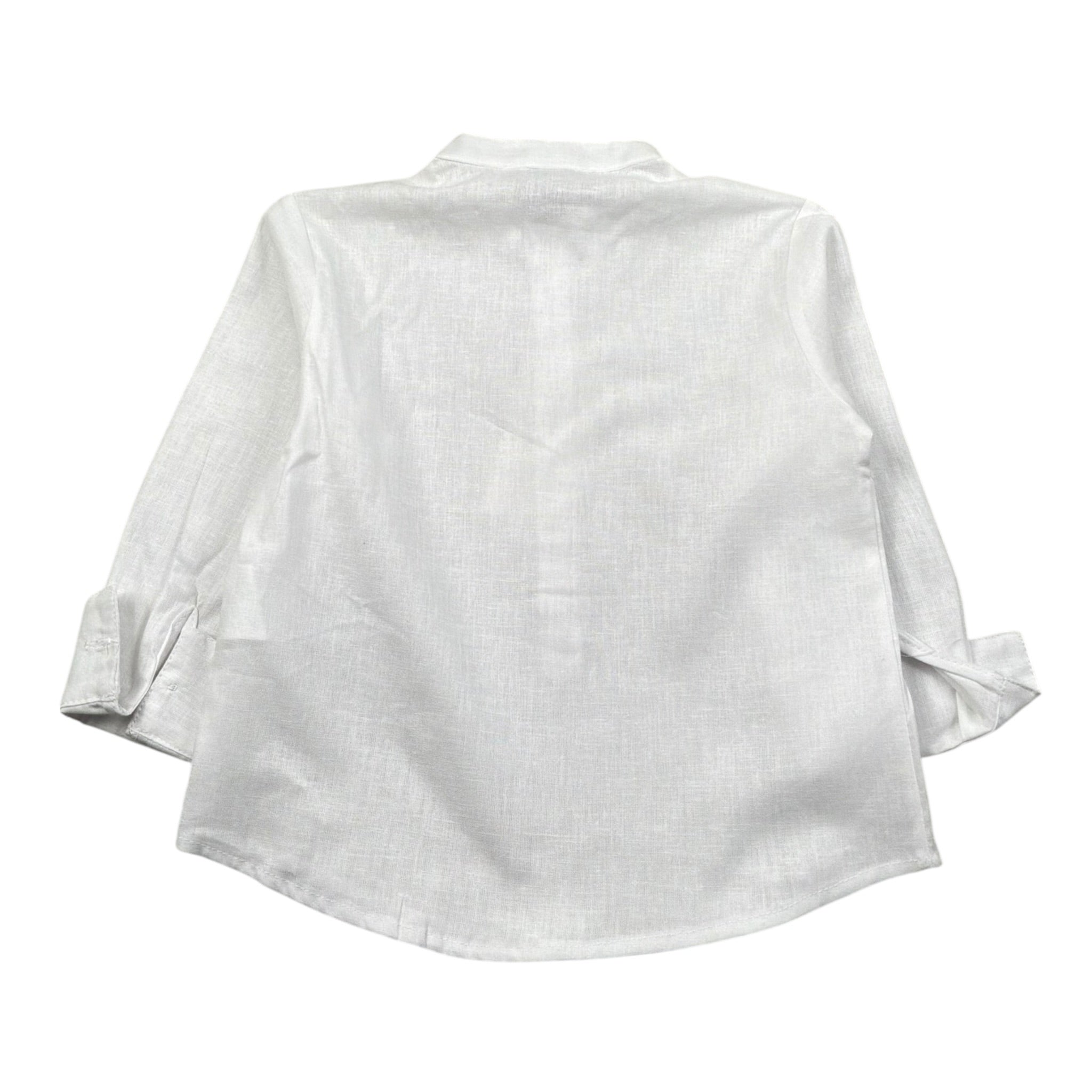 M+E' Camicia Manica Lunga tinta unita Collo Coreano Panna per Bambino UEM0507X PANNA M+E' 