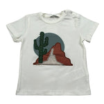 M+E' T-Shirt Girocollo tinta unita Panna per Bambino UEM0516 PANNA M+E' 