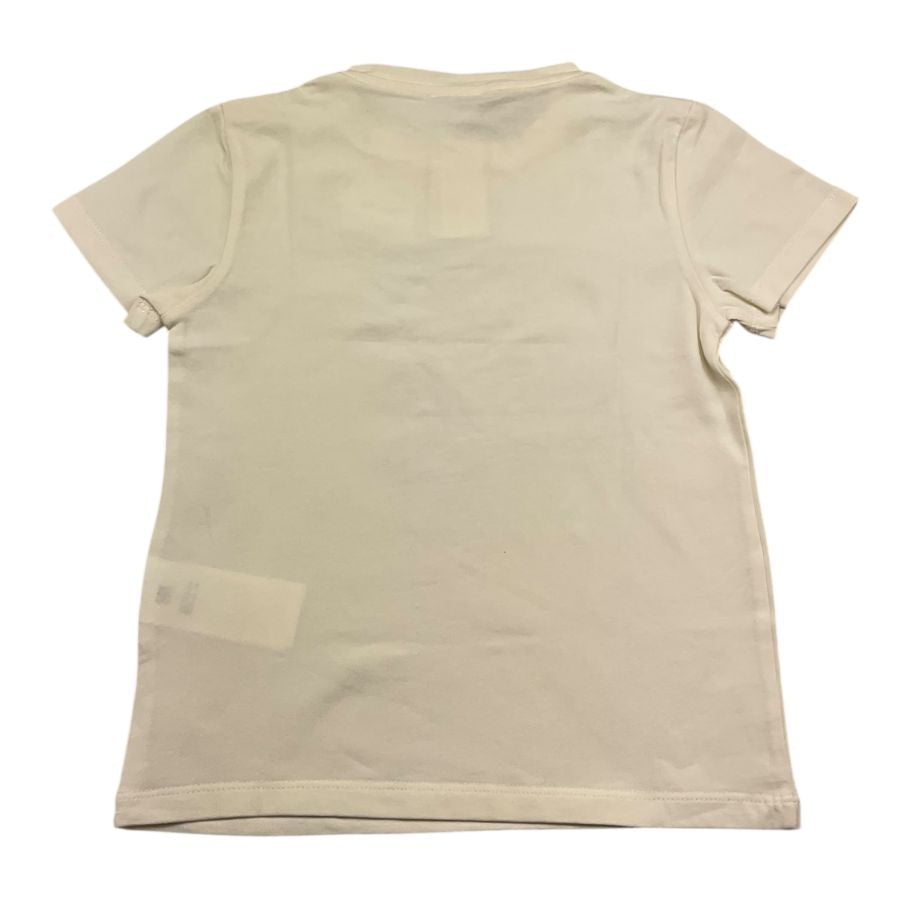 M+E' T-Shirt Girocollo Tinta Unita con Foulard per Bambino UEM0585 PANNA M+E' 