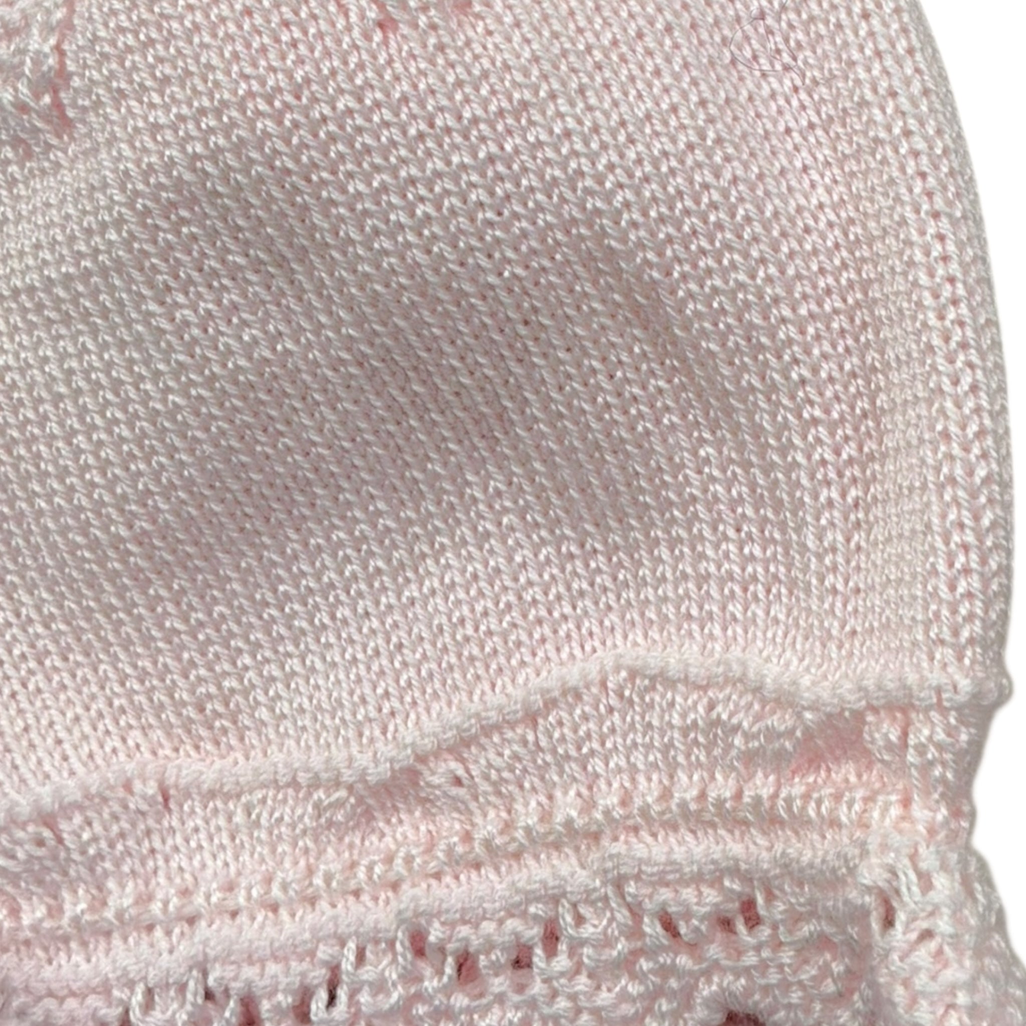 Mac Ilusio'N Cappello Tinta Unita con Ricami per Neonata G031 ROSA MAC ILUSIO'N 