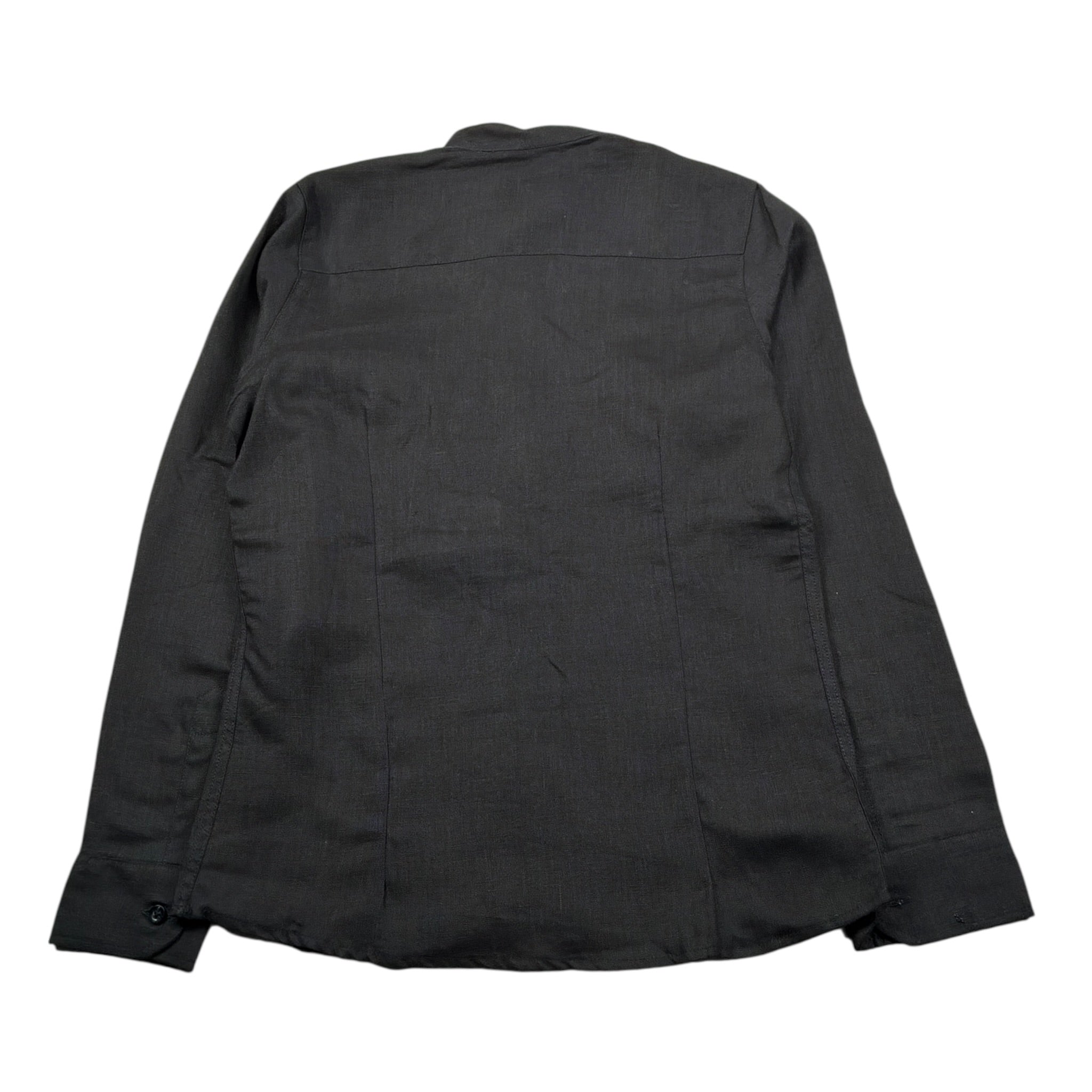 Madd Camicia Manica Lunga tinta unita Collo Coreano Nero per Bambino MAJ2011 NERO MADD 