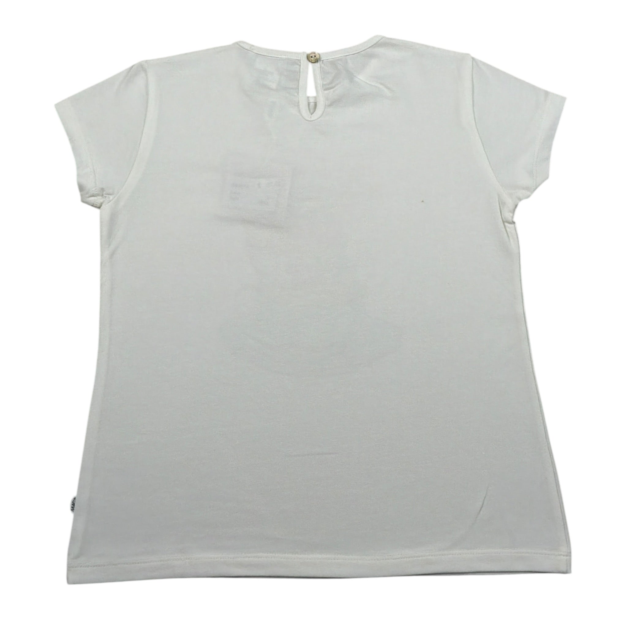 Magil T-Shirt Girocollo tinta unita con Stampa Panna per Neonata FN26070N PANNA MAGIL 