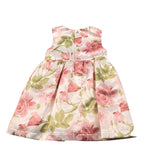Magil Abito Cerimonia Giromanica con Fantasia Fiori per Bambina FN30140J BIANCO MAGIL 