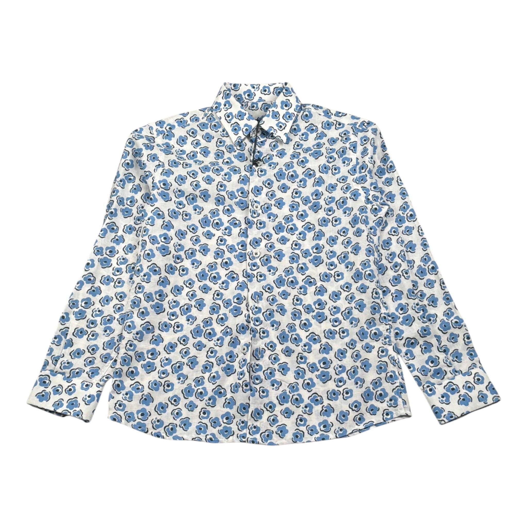 Mai'S Kids Camicia Tinta Unita con Stampa per Bambino 2589 BIANCO MAI'S KIDS 