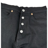 Maison Margiela Maglia Collo Alto Fantasia A Righe Nero per Bambina M60053 NERO MAISON MARGIELA 