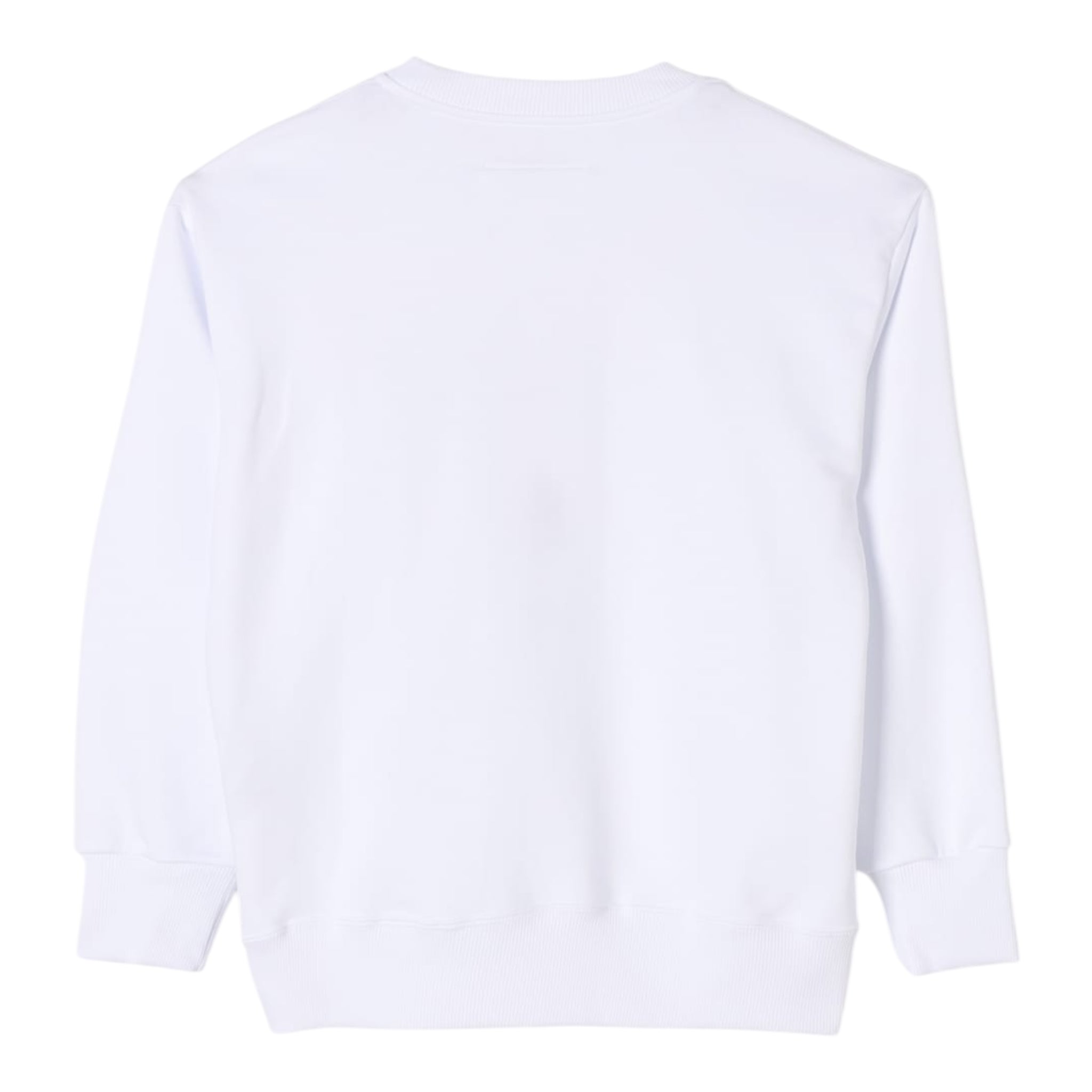 Maison Margiela Felpa Tinta Unita Girocollo con Stampa per Bambino M60796 BIANCO MAISON MARGIELA 