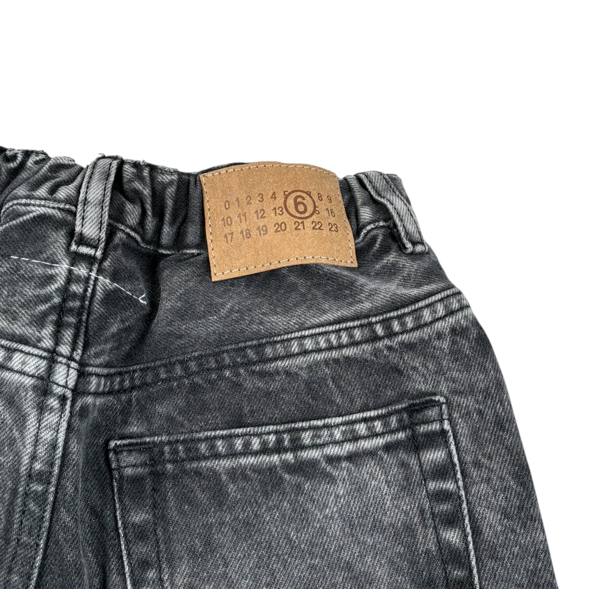 Maison Margiela Jeans tinta unita Modello Palazzo Nero per Bambina M60844 NERO MAISON MARGIELA 