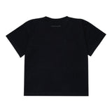 Maison Margiela T-Shirt Girocollo tinta unita con Logo Nero per Bambino M60906 NERO MAISON MARGIELA 