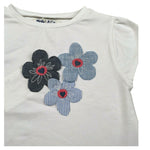 Malvi & Co T-Shirt Girocollo tinta unita Cn Applicazioni Bianco per Bambina S25M030CAJJJ BIANCO MALVI & CO 