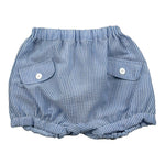 Malvi & Co Culotte tinta unita con Fantasia A Righe Azzurro per Neonato S25N155CUEG AZZURRO MALVI & CO 