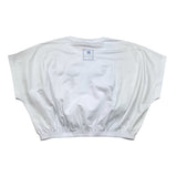 Manila Grace T-Shirt Girocollo Tinta Unita con Stampa per Bambina 176TMJS25 BIANCO MANILA GRACE 