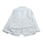 Manila Grace Giacca Tinta Unita con Fantasia A Righe per Bambina MG2053 BIANCO MANILA GRACE 