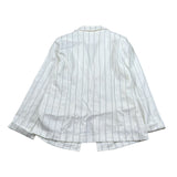Manila Grace Giacca Tinta Unita con Fantasia A Righe per Bambina MG2053 BIANCO MANILA GRACE 