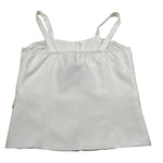 Manila Grace Top Tinta Unita Bretelline per Bambina MG2753 PANNA MANILA GRACE 