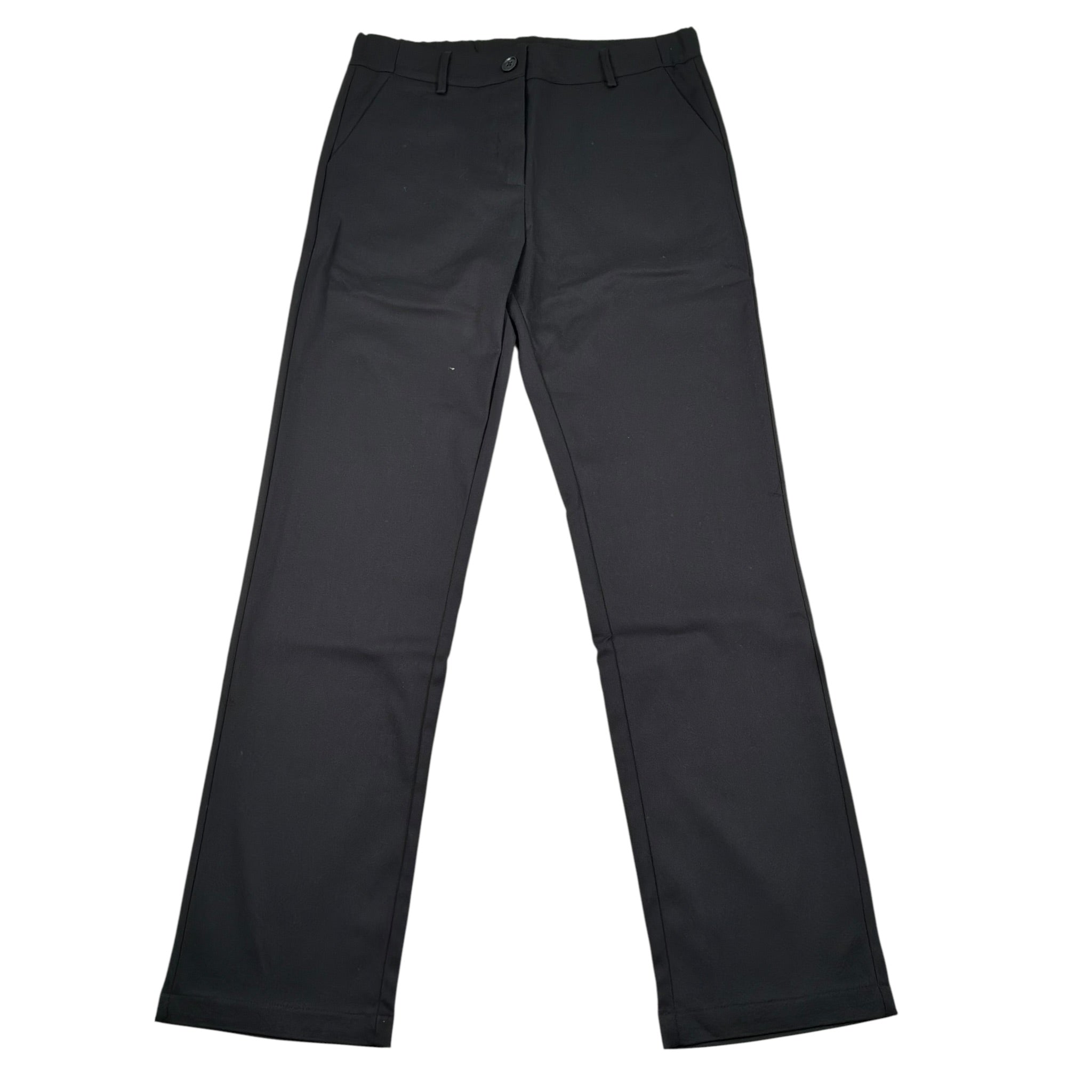 Manila Grace Pantalone Tinta Unita con Elastico In Vita per Bambina MG2762 NERO MANILA GRACE 