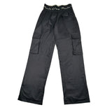 Manila Grace Pantalone Tinta Unita Modello Palazzo per Bambina MG2868 NERO MANILA GRACE 