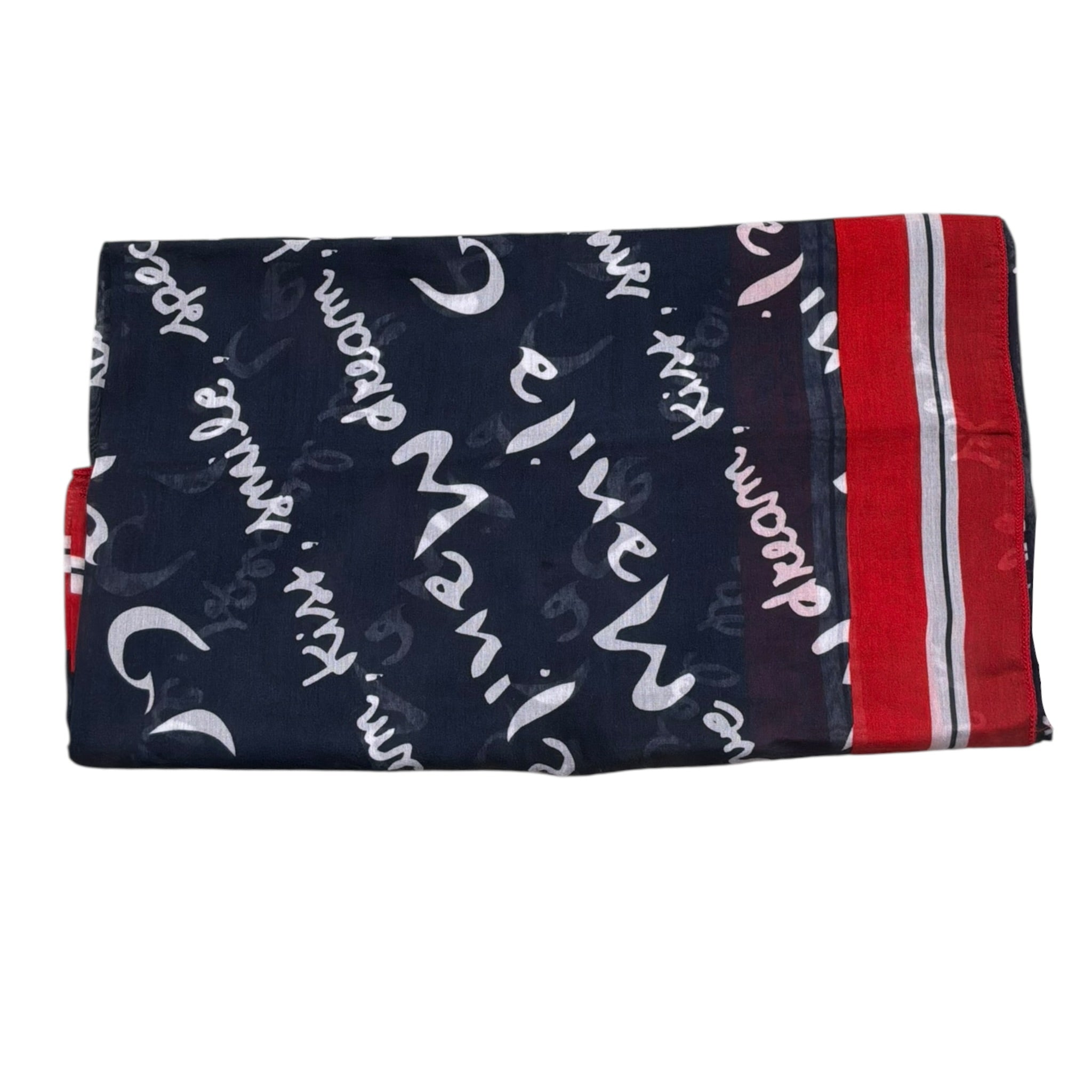Manila Grace Foulard Bicolore con Stampa per Bambina MG894 BLU MANILA GRACE 