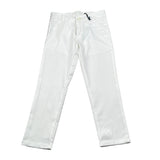 Manuel & Frank Pantalone Tinta Unita con Girovita Regolabile per Bambino MF1050B BIANCO MANUEL & FRANK 