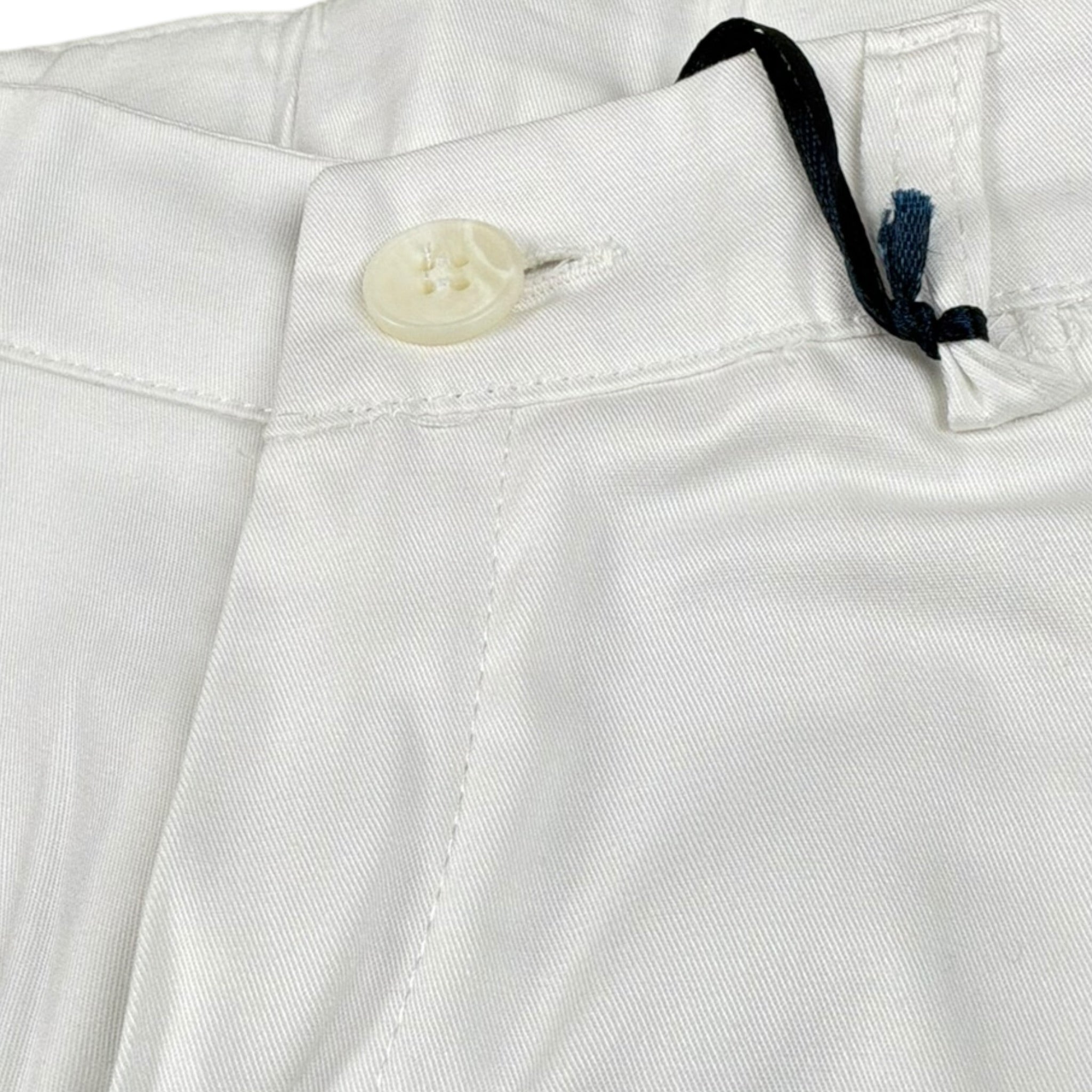 Manuel & Frank Pantalone Tinta Unita con Girovita Regolabile per Bambino MF1050B BIANCO MANUEL & FRANK 