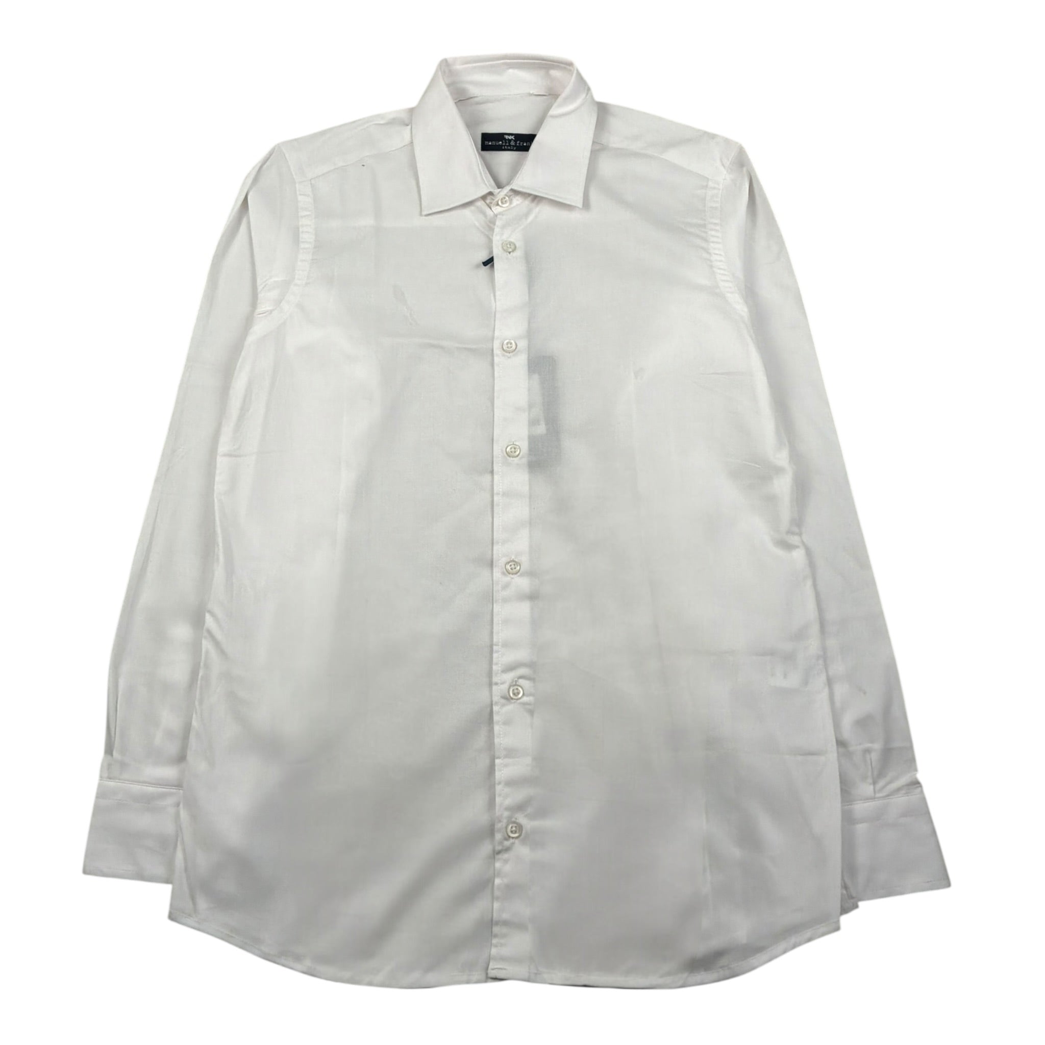 Manuel & Frank Camicia Manica Lunga Tinta Unita per Bambino MF3350R BIANCO MANUEL & FRANK 