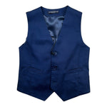 Manuel & Frank Gilet Tinta Unita per Bambino MF5011B BLU MANUEL & FRANK 