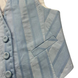 Manuel & Frank Gilet Tinta Unita con Fantasia A Righe per Neonato MF5116I AZZURRO MANUEL & FRANK 
