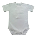 Manuel & Frank Body Mezza Manica Tinta Unita con Taschino per Neonato MF7346I BIANCO/BEIGE MANUEL & FRANK 