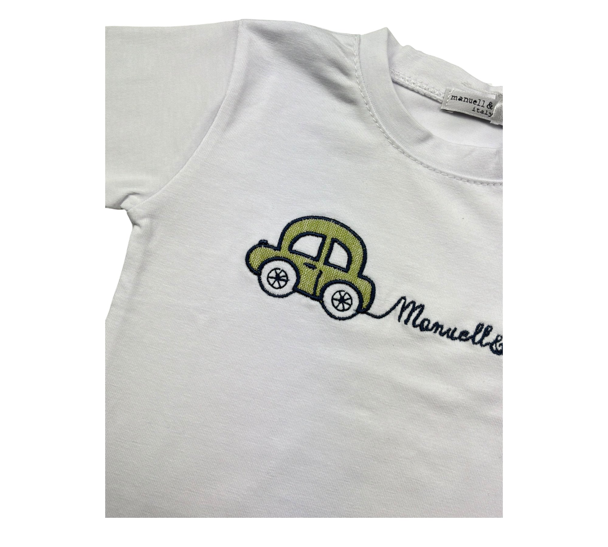 Manuel & Frank Body Mezza Manica Tinta Unita per Neonato MF7396I BIANCO MANUEL & FRANK 
