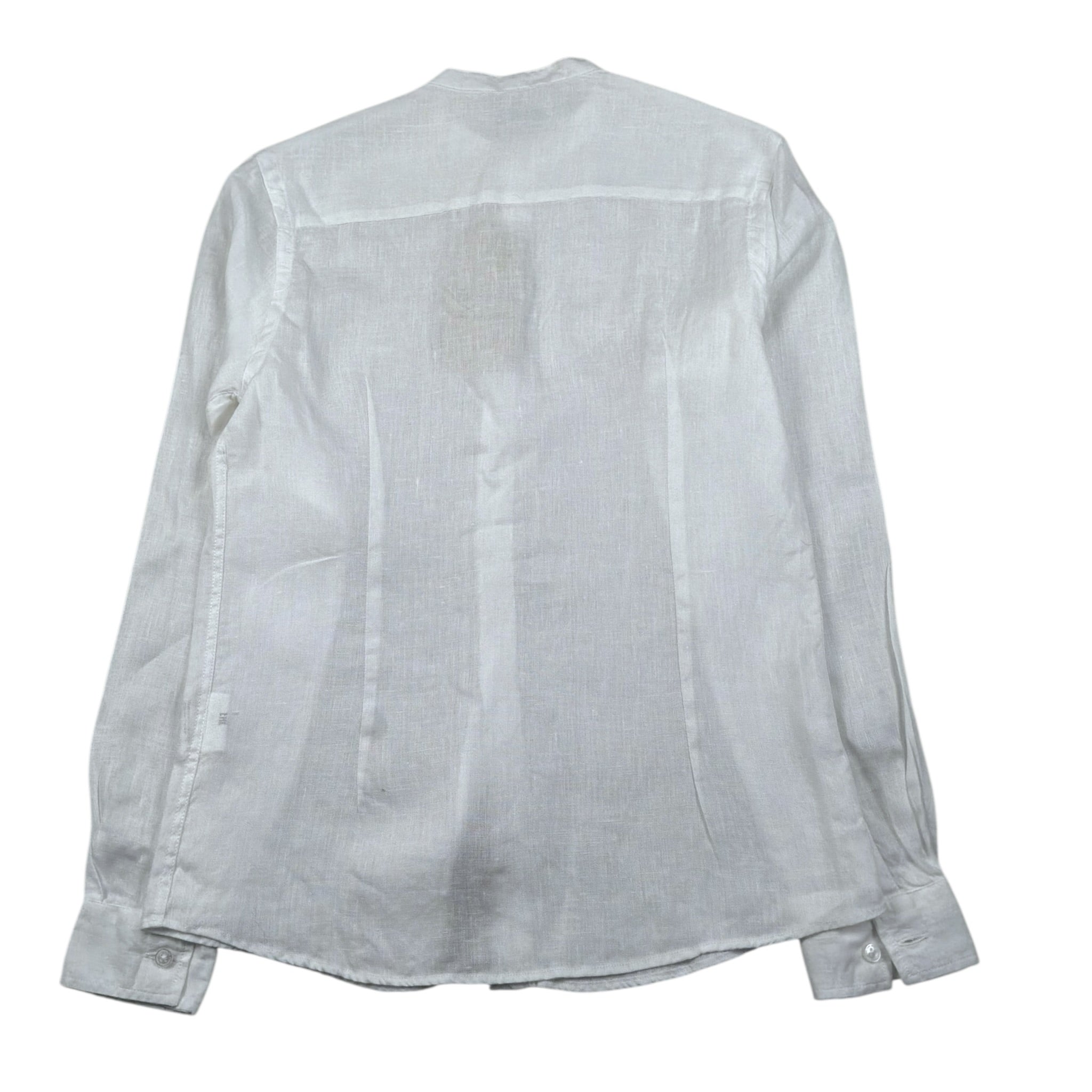 Manuel Ritz Camicia Manica Lunga Tinta Unita Collo Coreano per Bambino CMMR PANNA MANUEL RITZ 