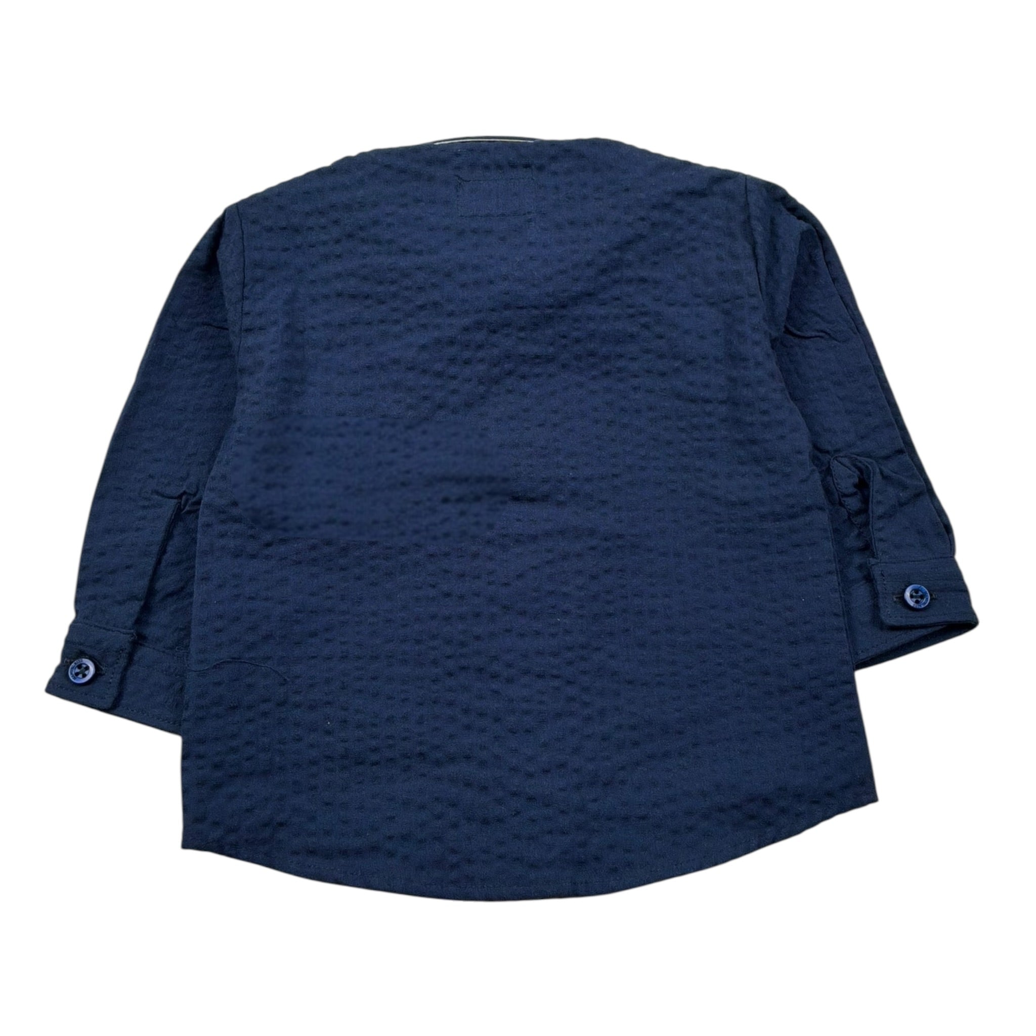 Manuel Ritz Camicia Manica Lunga tinta unita Blu per Bambino MR2503J BLU MANUEL RITZ 
