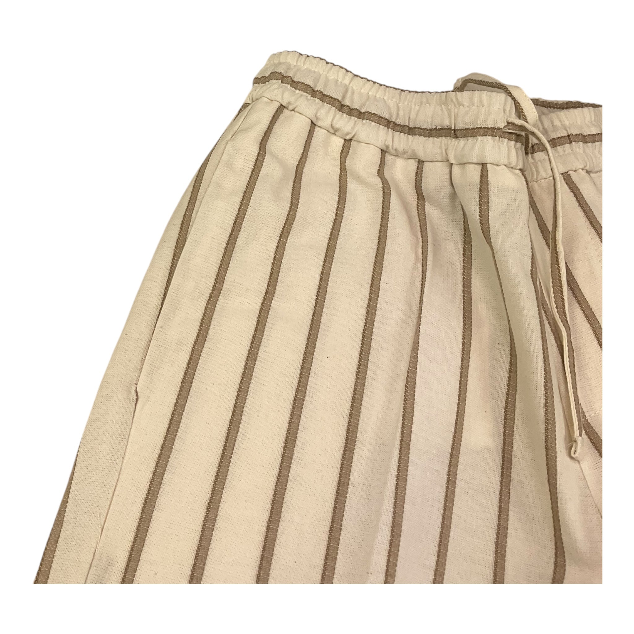Manuel Ritz Pantalone Tinta Unita con Elastico In Vita per Bambino MR2875 PANNA MANUEL RITZ 