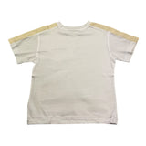 Manuel Ritz T-Shirt Girocoll Tinta Unita con Profili Maniche In Contrasto per Bambino MR2901 BIANCO MANUEL RITZ 