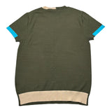 Manuel Ritz T.Shirt Girocollo Tinta Unita con Profili In Contrasto per Bambino MR2996X VERDE MANUEL RITZ 
