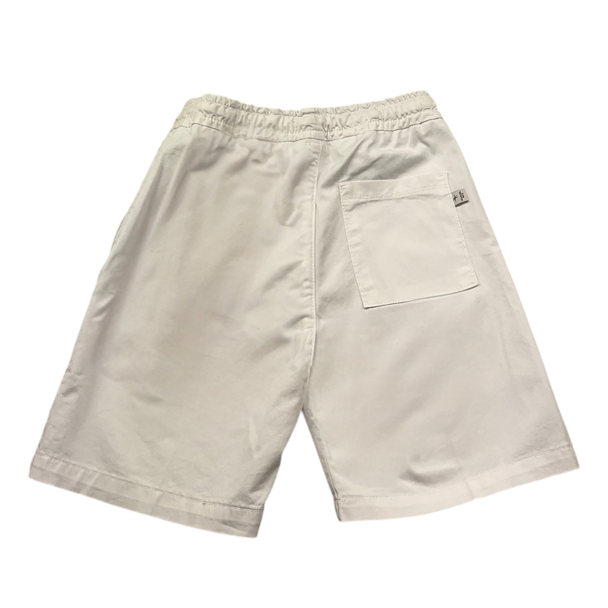 Manuel Ritz Bermuda Tinta Unita con Elastico In Vita per Bambino MR3009 BIANCO MANUEL RITZ 