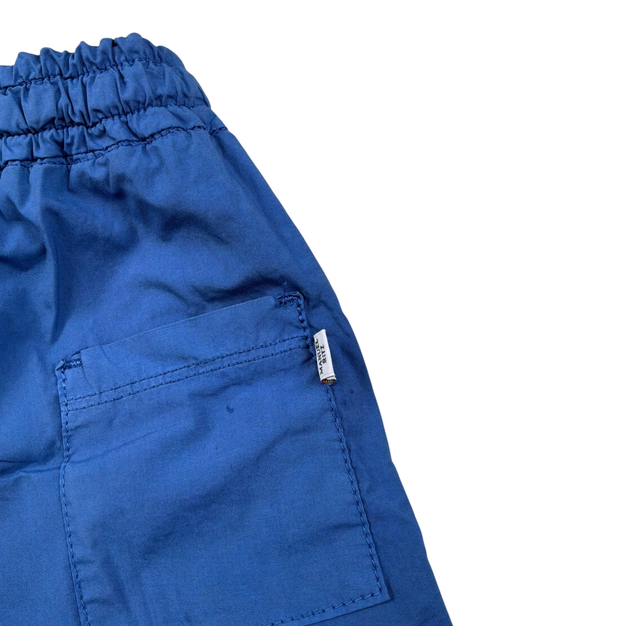 Manuel Ritz Bermuda tinta unita con Elastico In Vita Blu per Neonato MR3019X BLU MANUEL RITZ 