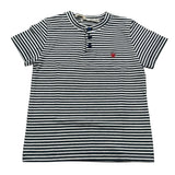 Manuel Ritz T-Shirt Fantasia A Righe Bianco/Blu per Bambino MR3087 BIANCO/BLU MANUEL RITZ 