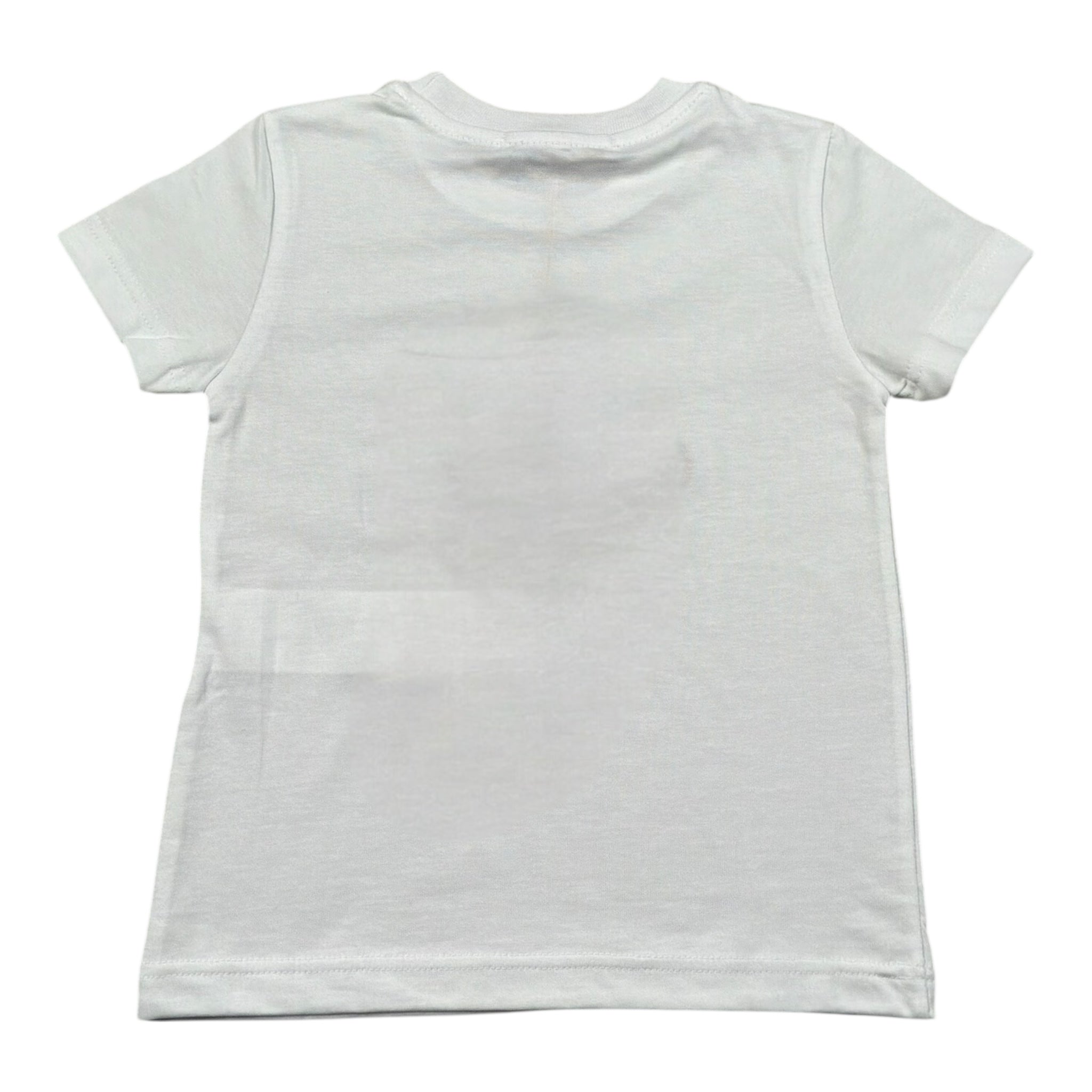 Manuel Ritz T-Shirt Girocollo Tinta Unita con Stampa per Bambino MR3107 BIANCO MANUEL RITZ 